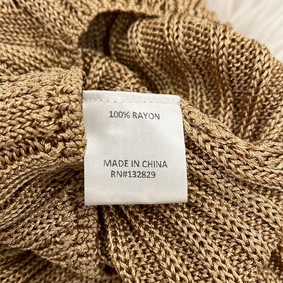 L’Academie Mavis Ribbed Knit Gold Sweater - Picture 11 of 13